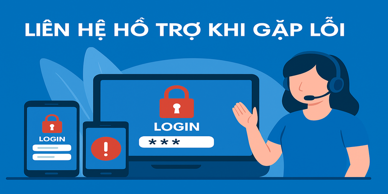 Liên hệ tổng đài viên khi gặp lỗi đăng nhập