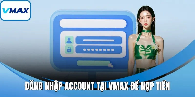Đăng nhập account tại VMAX để nạp tiền